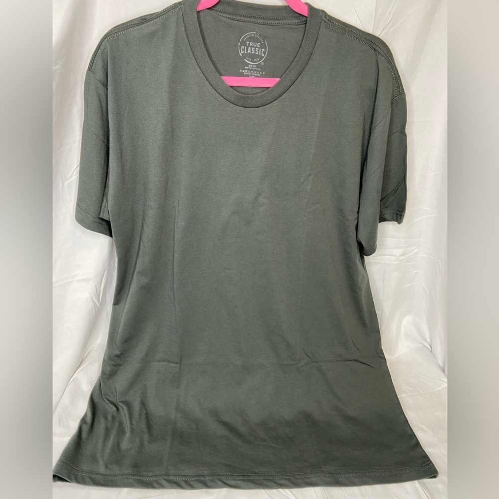 True Classic Crew Cut Carbon Tee Shirt Size XL New